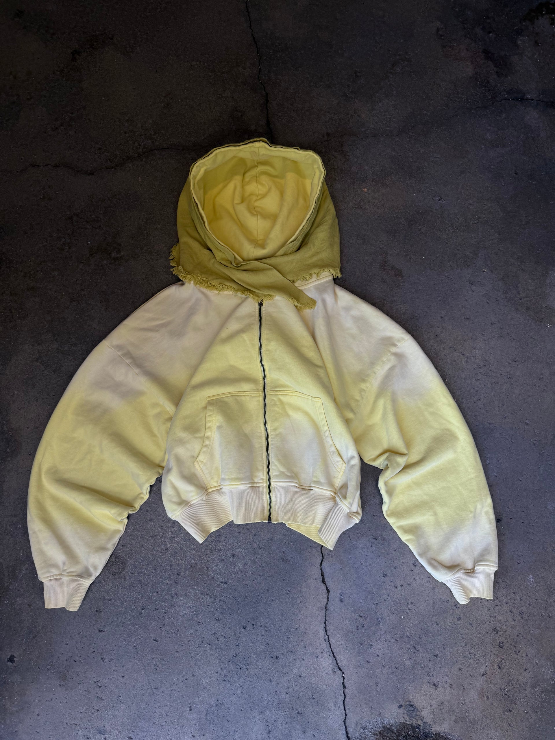 BANDANA HOODIE (BUTTER YELLOW)
