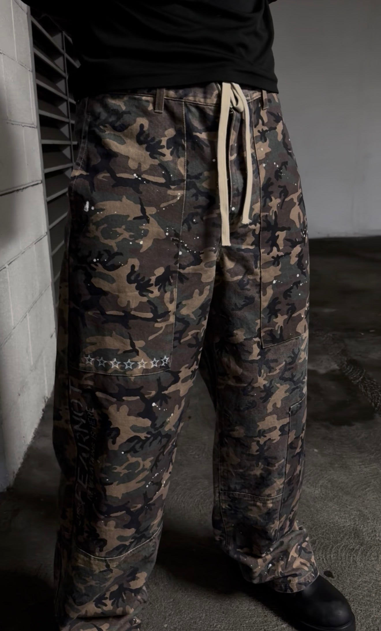 (PRE-MADE) FEARNOT CAMO CANVAS PANTS